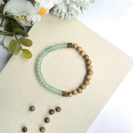 Green Aventurine Sandalwood Bracelet
