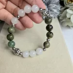 Emerald White Jade Bracelet - Image 6