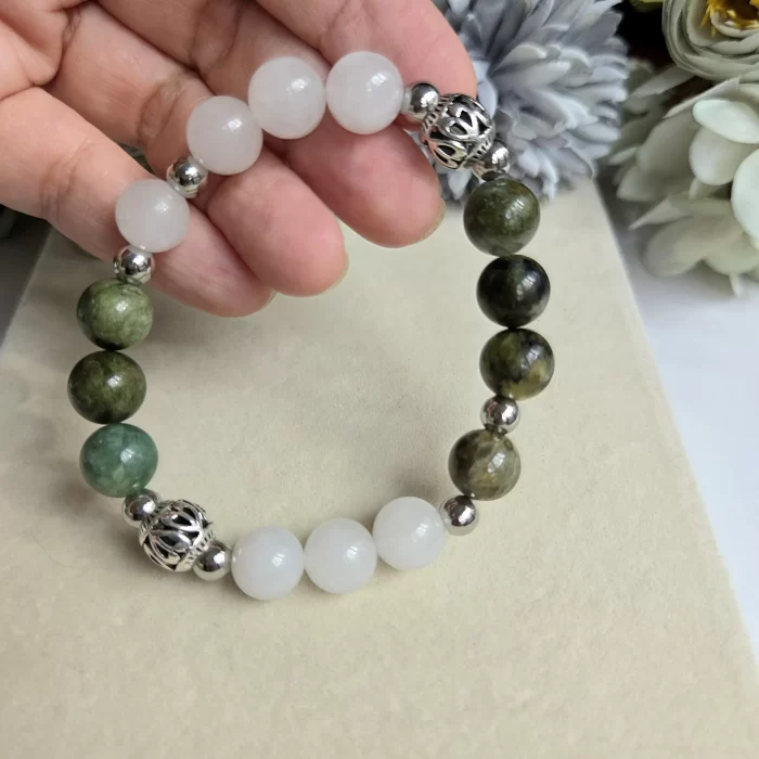 20250509_094820 Emerald White Jade Bracelet - Image 6
