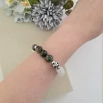 Emerald White Jade Bracelet - Image 3