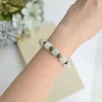 White Jade Sandalwood Bracelet - Image 2