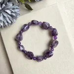 Purple Phantom Quartz Bracelet