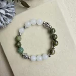 Emerald White Jade Bracelet