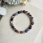 Black Sakura Agate Bracelet
