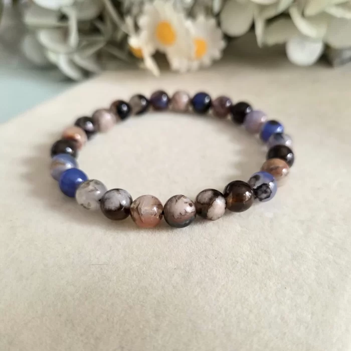 20250524_100029 Black Sakura Agate Bracelet - Image 4