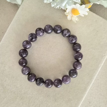 Natural Purple Lepidolite Bracelet