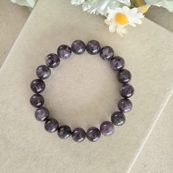20250524_105016 Natural Purple Lepidolite Bracelet - Image 1
