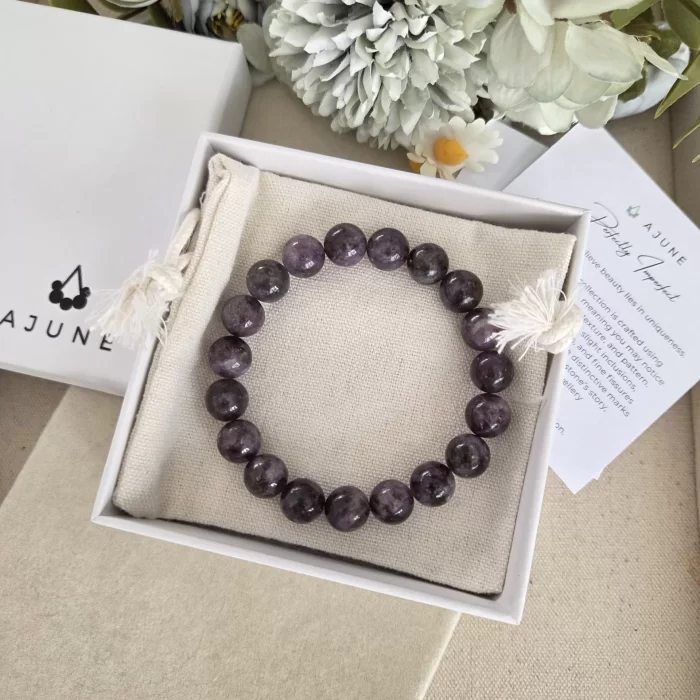 20250524_105246 Natural Purple Lepidolite Bracelet - Image 6