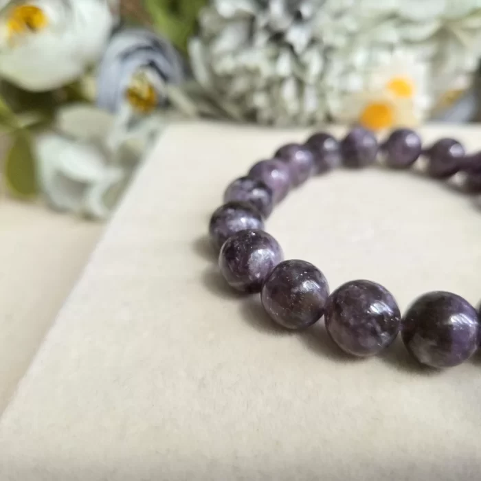 20250524_110202 Natural Purple Lepidolite Bracelet - Image 4