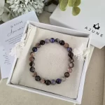 Black Sakura Agate Bracelet - Image 2