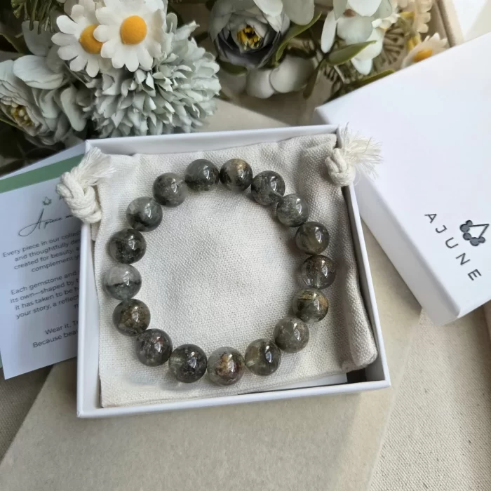 20250526_175608 Mozambique Phantom Quartz Bracelet - Image 6