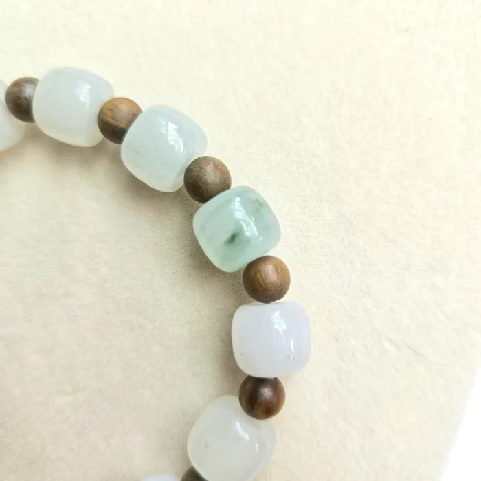2505-05JD_white-jade-sandalwood-4 White Jade Sandalwood Bracelet - Image 4