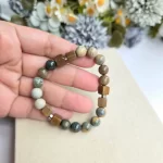 Alashan Agate Sandalwood Bracelet - Image 5