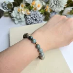 Alashan Agate Bracelet Gold - Image 4