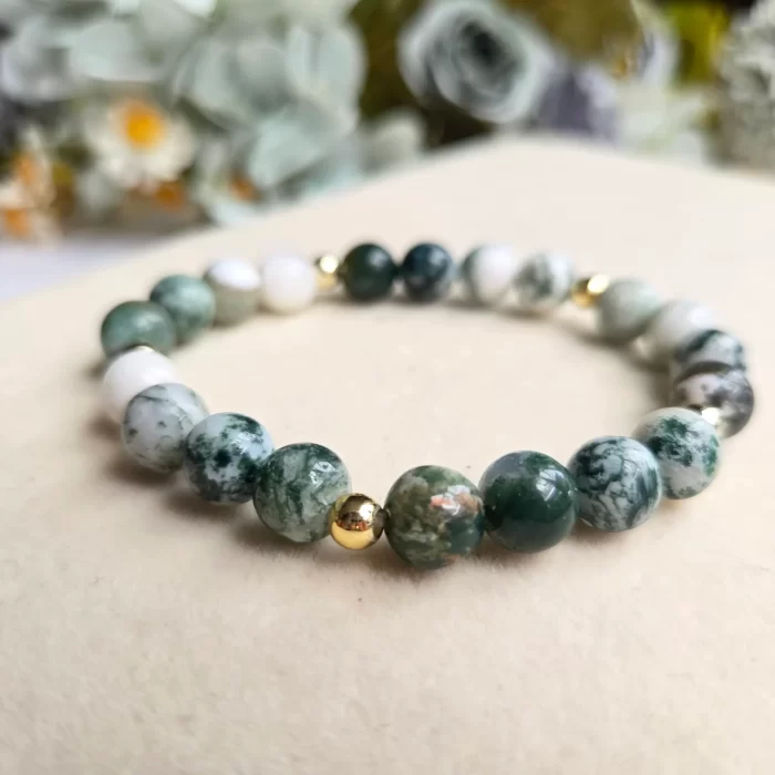 2505-11AG_tree-agate-3 Tree Agate Bracelet - Image 2