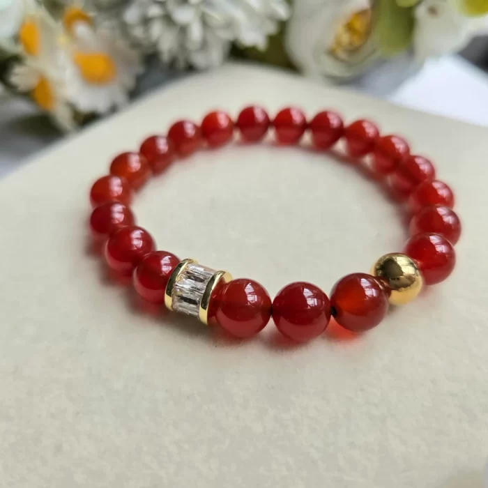 2505-15CA_carnelian-3 Carnelian Bracelet - Image 3