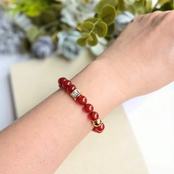 2505-15CA_carnelian-5 Carnelian Bracelet - Image 2
