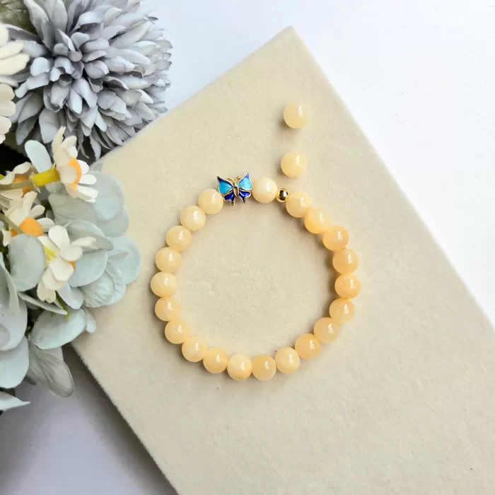 2505-16JD_yellow-jade-butterfly-1 Yellow Jade Butterfly Bracelet - Image 5