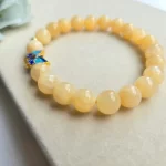 Yellow Jade Butterfly Bracelet