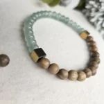 Green Aventurine Sandalwood Bracelet - Image 6