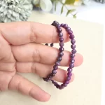 Faceted Purple Ruby Friendship Bracelet Set - Image 2