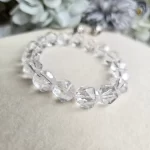 Faceted High-Grade Clear Quartz Bracelet