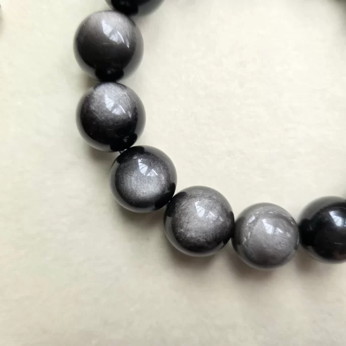 2505-23OB_silver-obsidian-4 Silver Obsidian Bracelet - Image 7