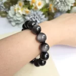 Silver Obsidian Bracelet - Image 4