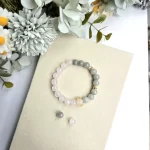 Rose Quartz Jade Pearl Bracelet - Image 4