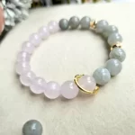 Rose Quartz Jade Pearl Bracelet