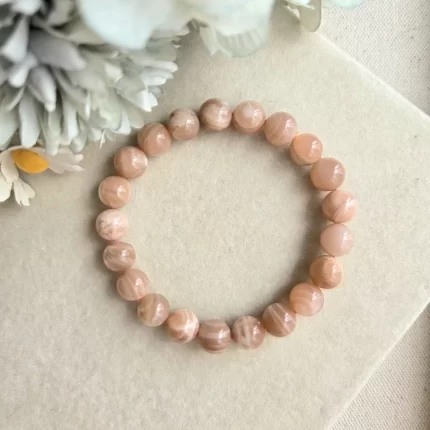 Orange Moonstone Bracelet