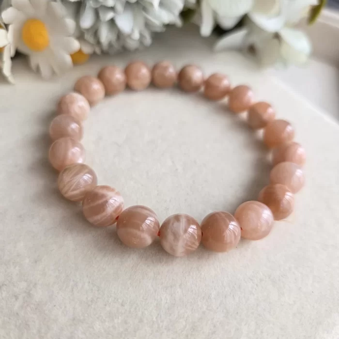 2505-44MS_orange-moonstone-bracelet-4 Orange Moonstone Bracelet - Image 3