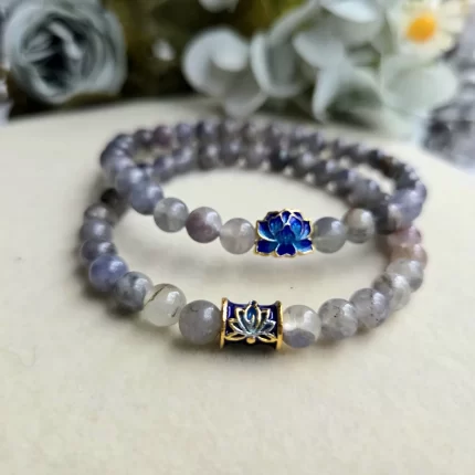 Friendship Bracelets | Iolite Lotus Bracelets