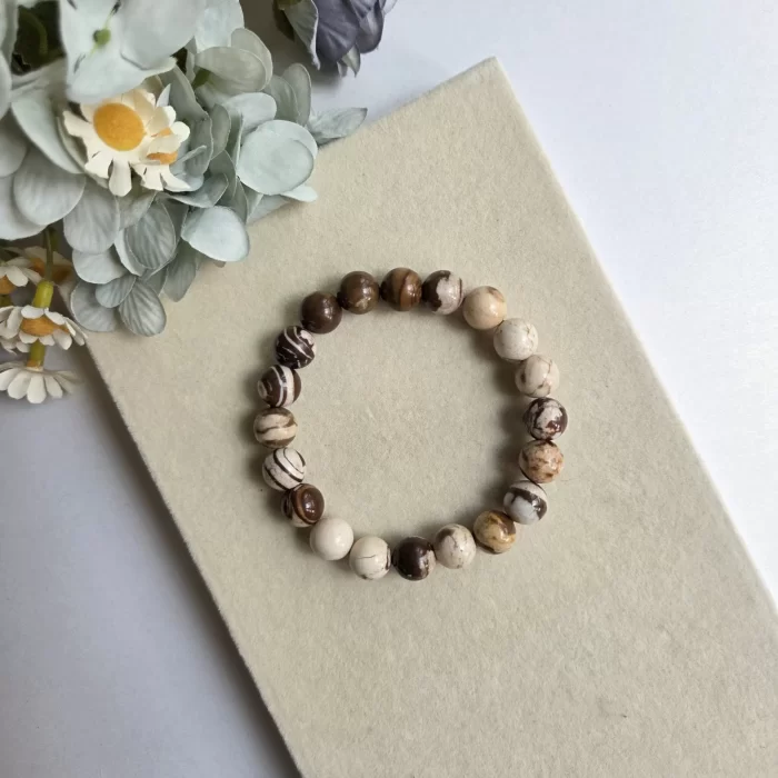 2505_31JP-australian-zebra-jasper-crystal-bracelet-1 Australian Zebra Jasper Crystal Bracelet - Image 5