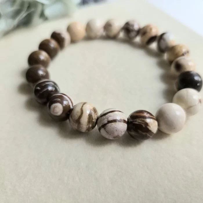 2505_31JP-australian-zebra-jasper-crystal-bracelet-2 Australian Zebra Jasper Crystal Bracelet - Image 3