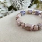 Blue Sakura Agate Lulutong & Bead Bracelet - Image 2
