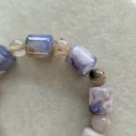 Blue Sakura Agate Lulutong & Bead Bracelet - Image 7