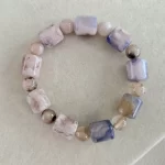 Blue Sakura Agate Lulutong & Bead Bracelet - Image 3