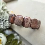 Coral Fossil Agate Papan Bracelet - Image 5