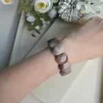 Coral Fossil Agate Papan Bracelet - Image 3