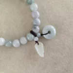 Light Green Mixed-Shade Jade Bracelet - Image 2