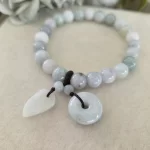 Light Green Mixed-Shade Jade Bracelet - Image 3