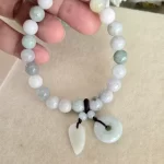 Light Green Mixed-Shade Jade Bracelet - Image 5