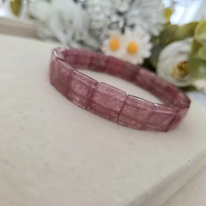 Strawberry Quartz Bracelet (2) Strawberry Quartz Papan Bracelet - Image 2