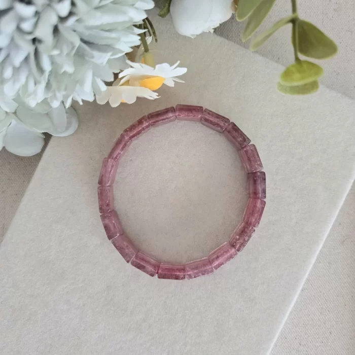 Strawberry Quartz Bracelet (3) Strawberry Quartz Papan Bracelet - Image 1