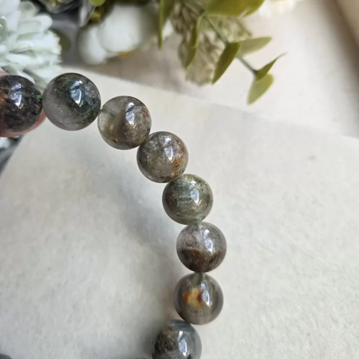 grey phantom quartz 2 Mozambique Phantom Quartz Bracelet - Image 3