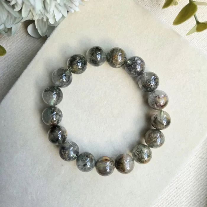grey phantom quartz (2) Mozambique Phantom Quartz Bracelet - Image 1