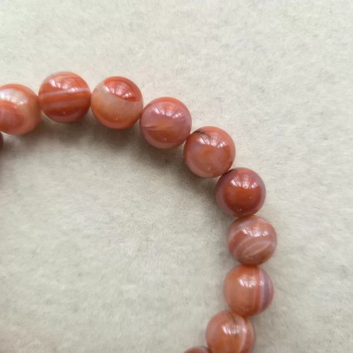 2505-75NA_Nanhong-Nan-Hong-South-Red-Agate-Bracelet (6) Nanhong South Red Agate Bracelet - Image 6