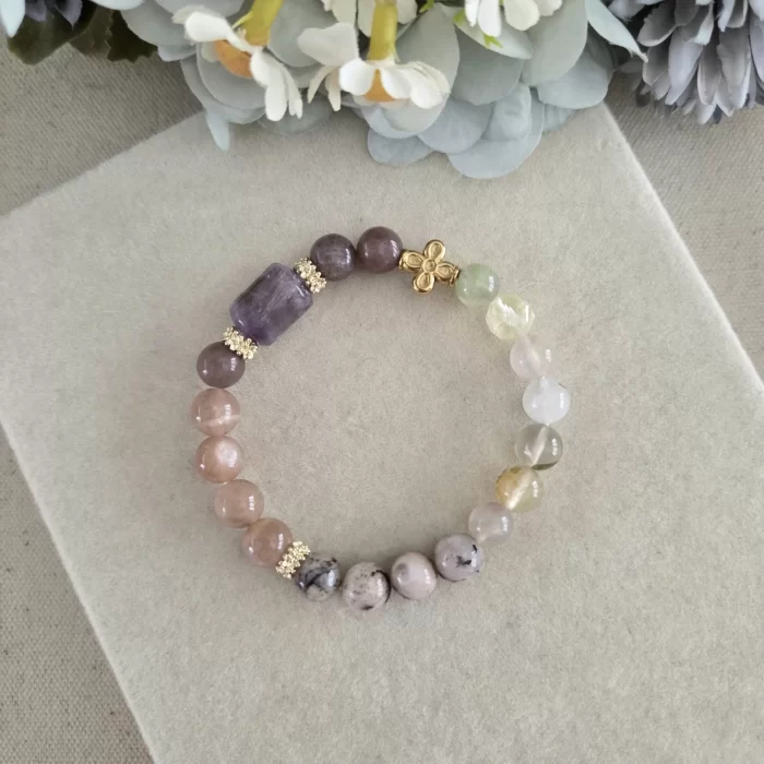 Aurora Essence Bracelet (2) Aurora Essence Mixed Stone Bracelet - Image 1