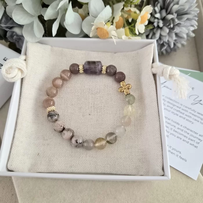 Aurora Essence Bracelet (3) Aurora Essence Mixed Stone Bracelet - Image 6